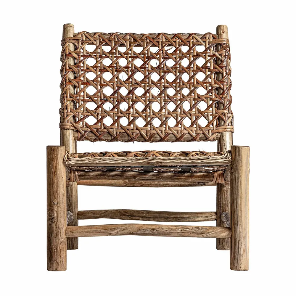 Fauteuils - Fauteuil en bois de teck marron 62x72x77 cm - VICAL