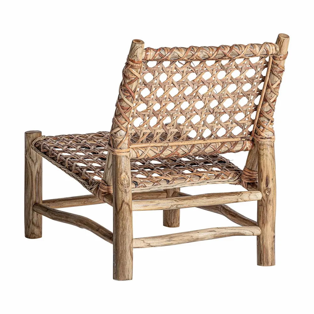 Fauteuils - Fauteuil en bois de teck marron 62x72x77 cm - VICAL