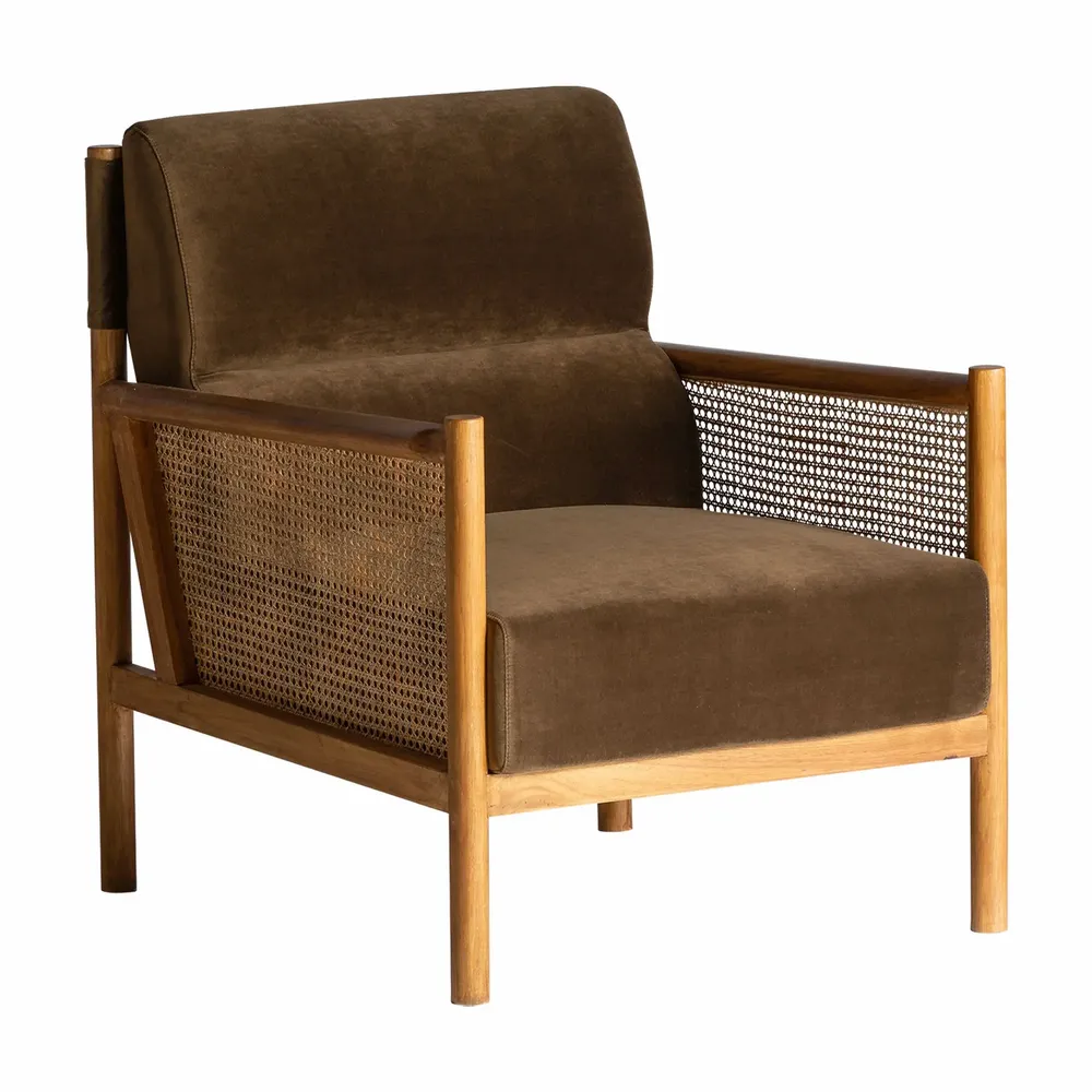Armchairs - Camel rattan armchair 73x85x86 cm - VICAL