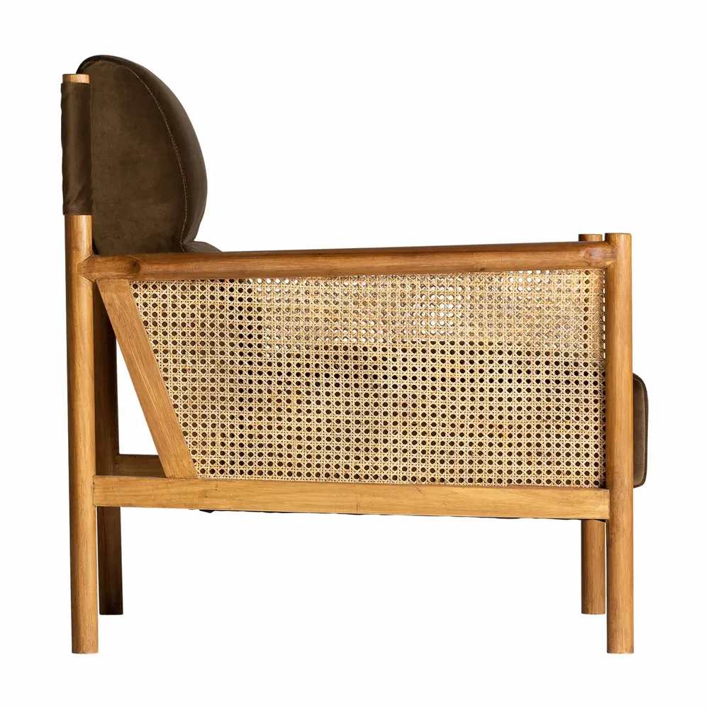 Armchairs - Camel rattan armchair 73x85x86 cm - VICAL