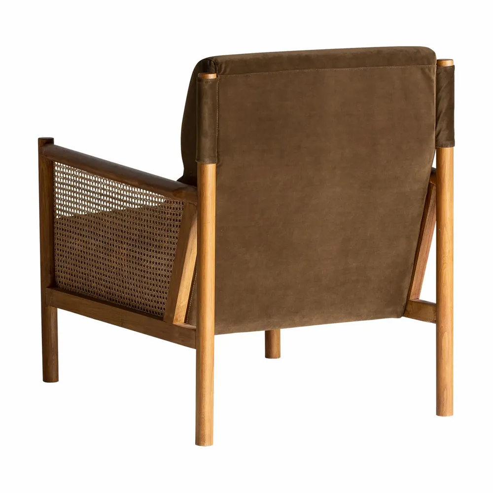 Armchairs - Camel rattan armchair 73x85x86 cm - VICAL