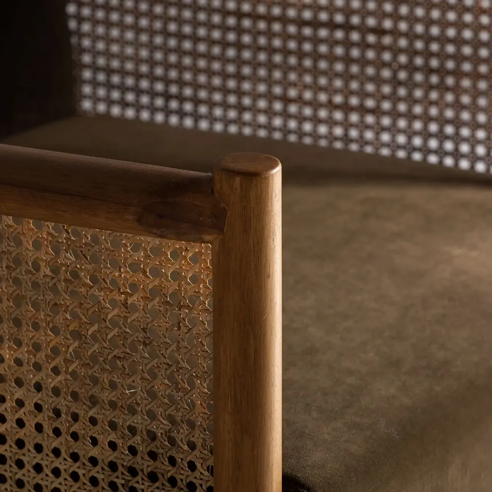 Armchairs - Camel rattan armchair 73x85x86 cm - VICAL