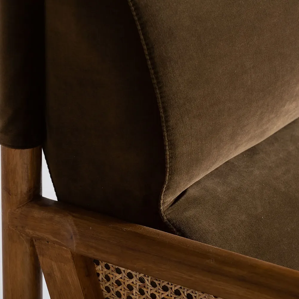 Armchairs - Camel rattan armchair 73x85x86 cm - VICAL