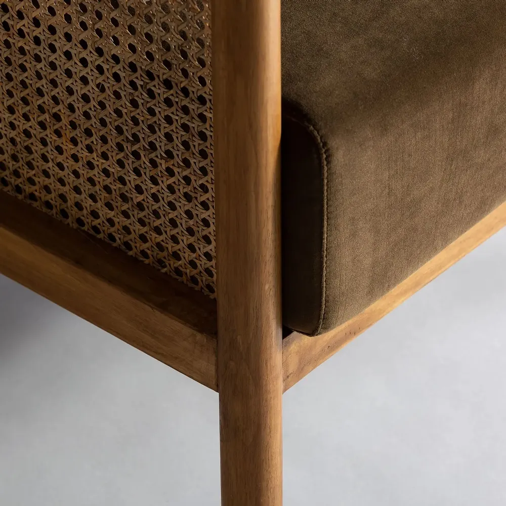 Armchairs - Camel rattan armchair 73x85x86 cm - VICAL