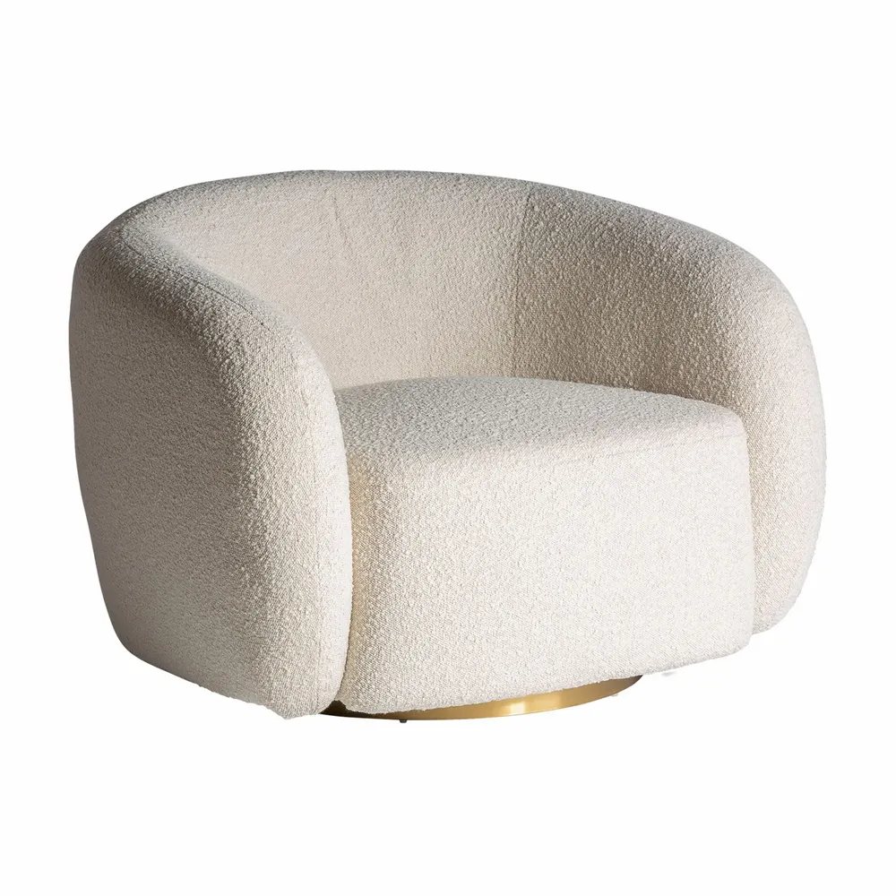Armchairs - Cream acrylic armchair 92x86x72 cm - VICAL