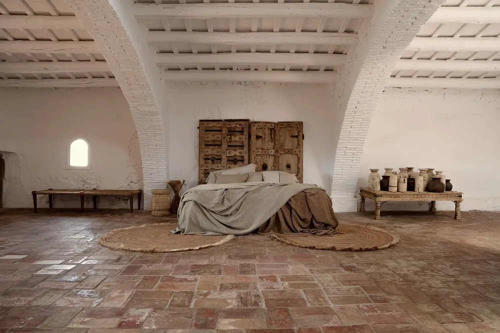 Bancs - Banc en jute marron 191x41x44 cm - VICAL