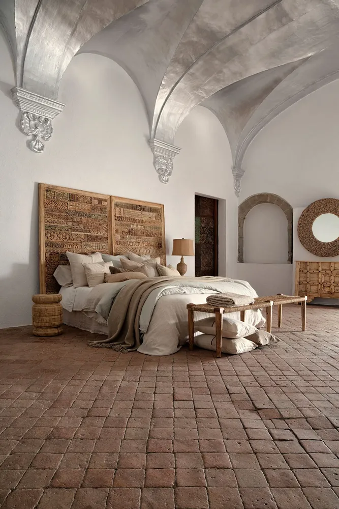 Bancs - Banc en jute marron 191x41x44 cm - VICAL