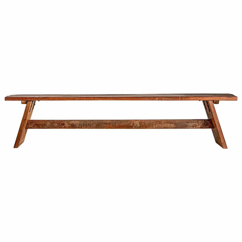 Bancs - Banc en bois de mangue marron 200x35x48 cm - VICAL