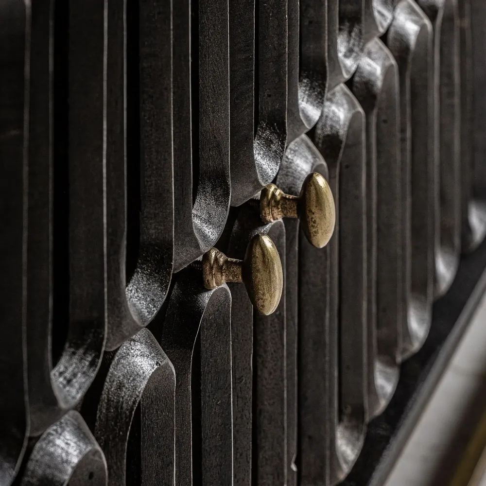 Meubles TV - Meuble tv en bois de mangue marron 200x45x66 cm - VICAL