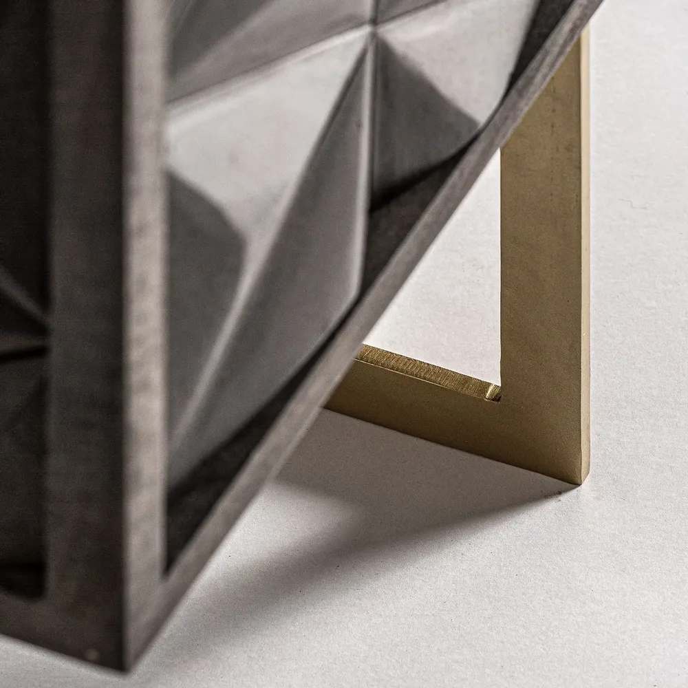 Night tables - Brown mango wood bedside table 55x40x67 cm - VICAL