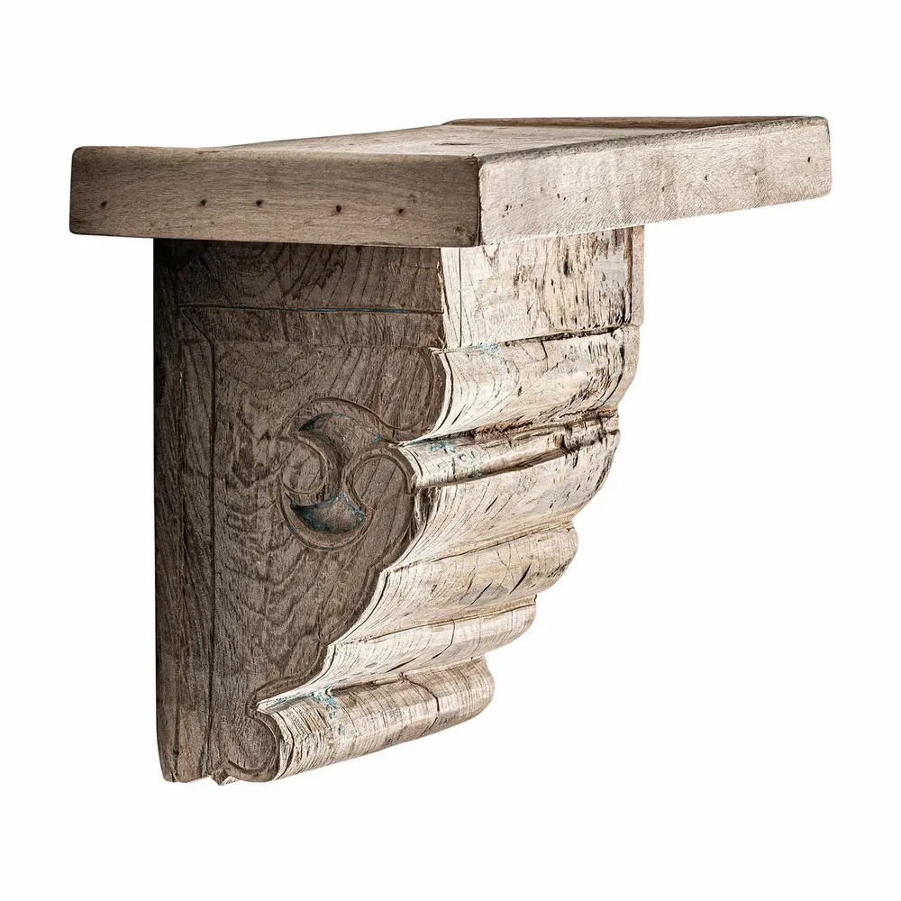 Shelves - Cream mango wood rack 42x26x34 cm - VICAL