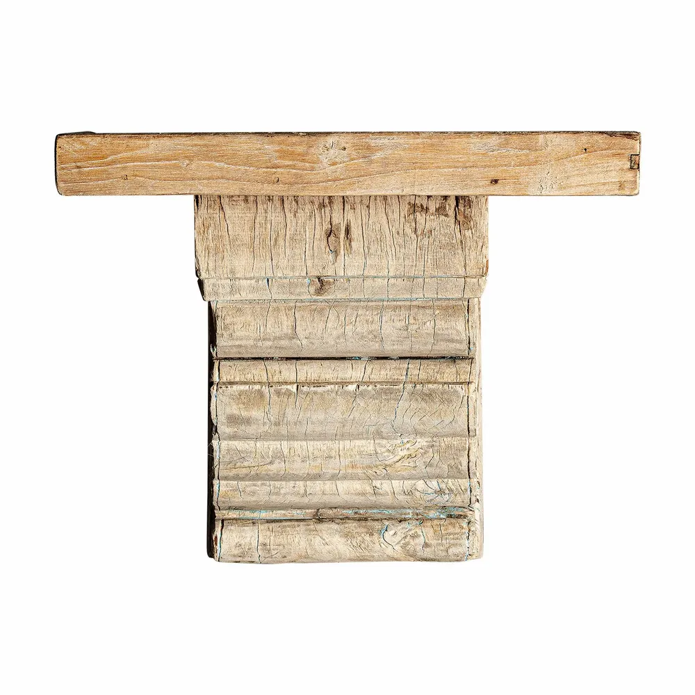 Shelves - Cream mango wood rack 42x26x34 cm - VICAL