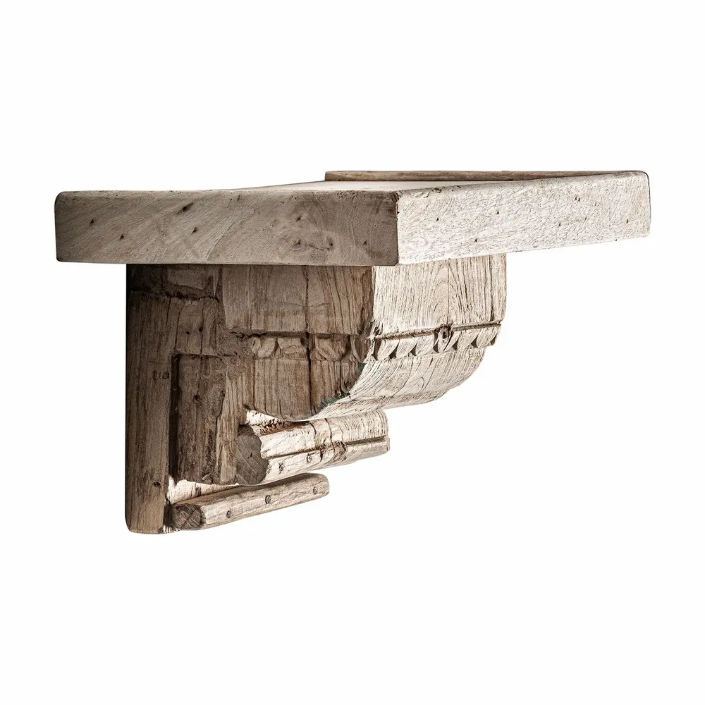 Shelves - Cream mango wood rack 42x26x34 cm - VICAL