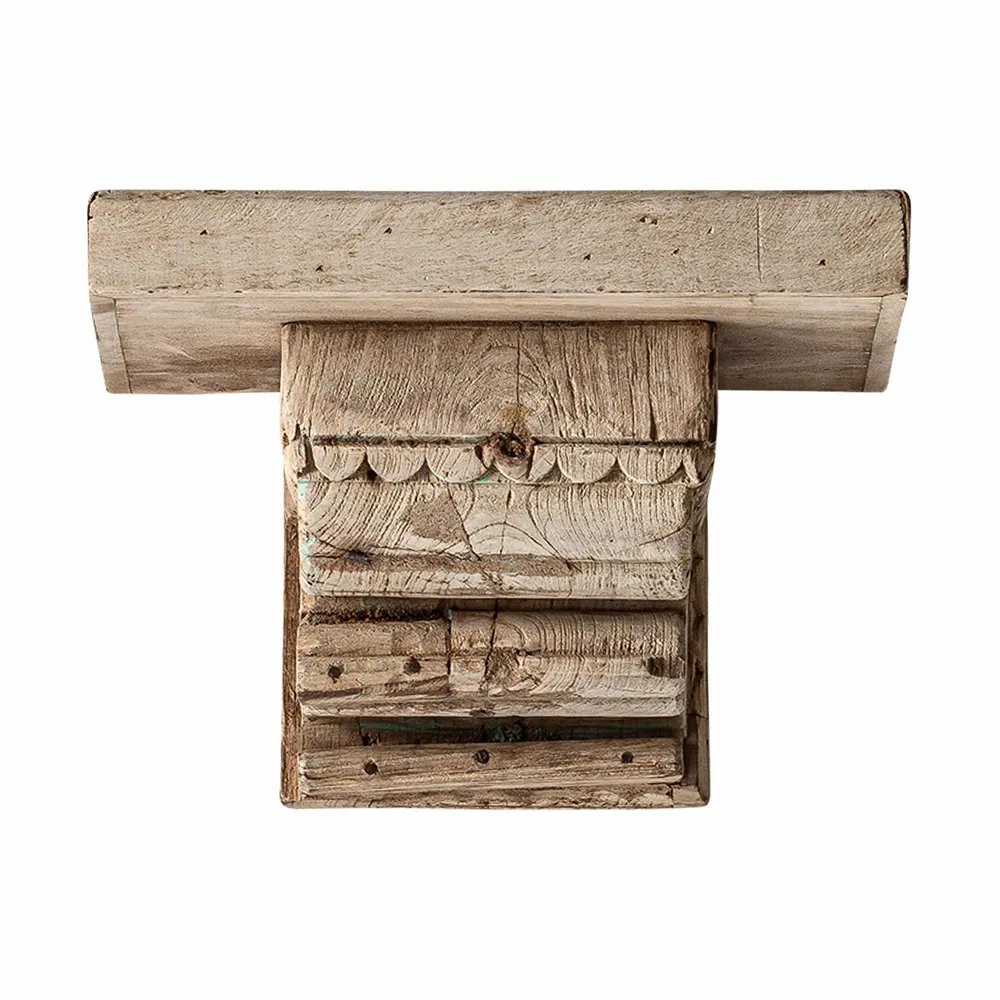 Shelves - Cream mango wood rack 42x26x34 cm - VICAL