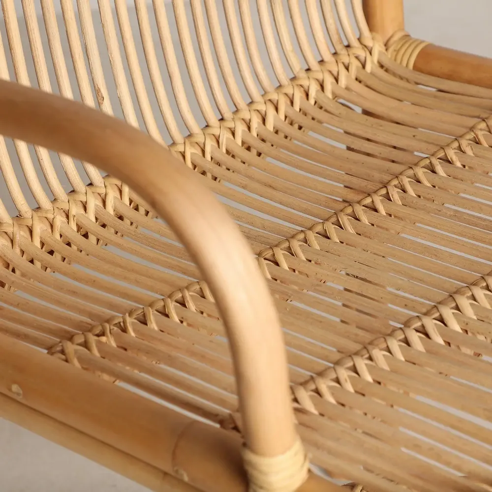 Chaises - Fauteuil en rotin marron 57x50x81 cm - VICAL