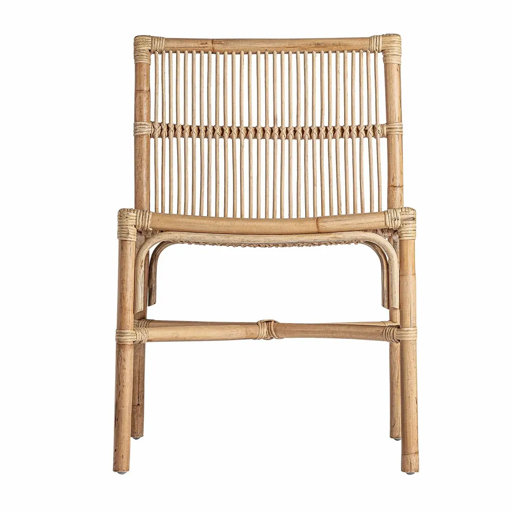 Chairs - Brown rattan chair 53x56x81 cm - VICAL