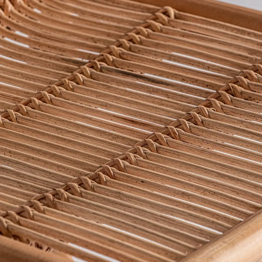 Chairs - Brown rattan chair 53x56x81 cm - VICAL