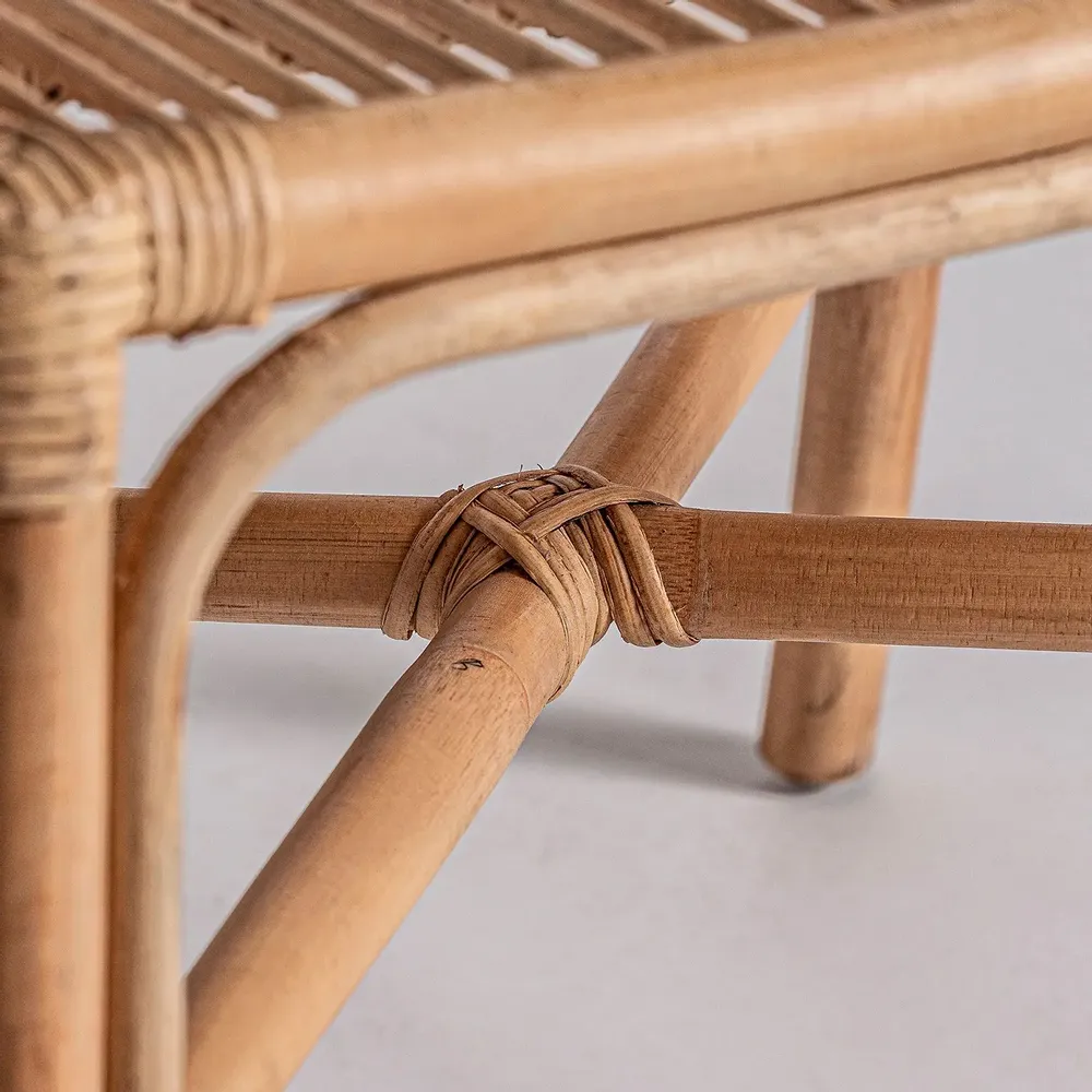 Chairs - Brown rattan chair 53x56x81 cm - VICAL