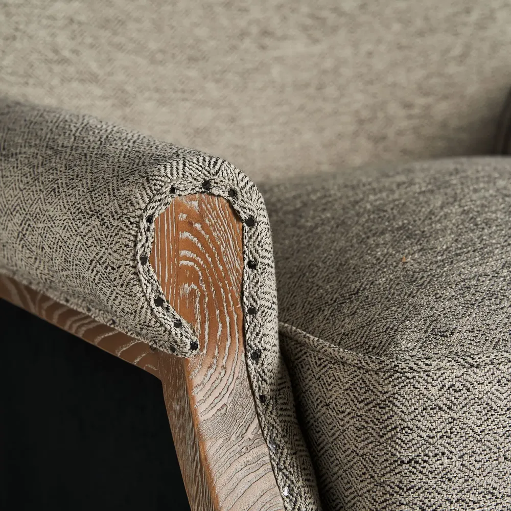 Fauteuils - Fauteuil en polyester gris 74x80x78 cm - VICAL