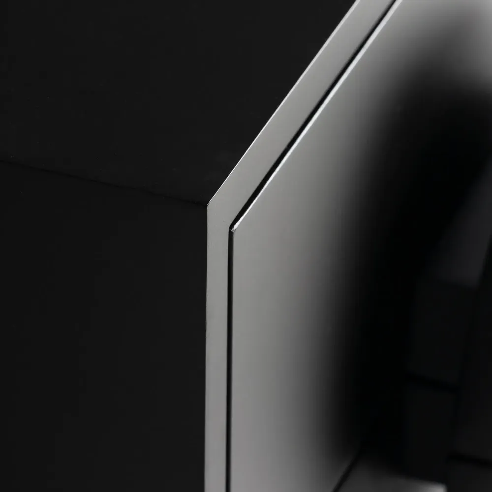 Tables de nuit - Table chevêt en bois mdf noir 50x35x61 cm - VICAL