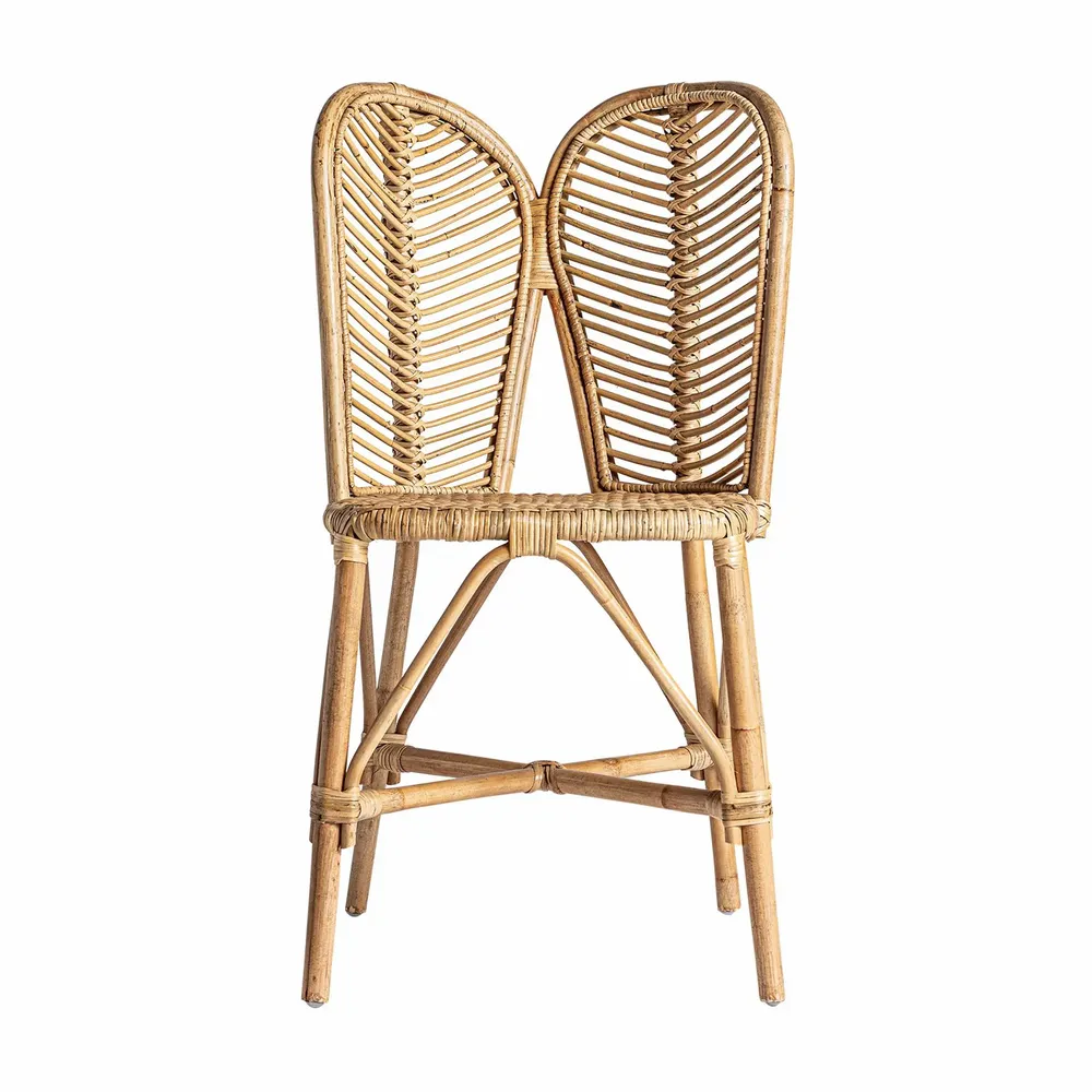 Chairs - Brown rattan chair 47x50x84 cm - VICAL
