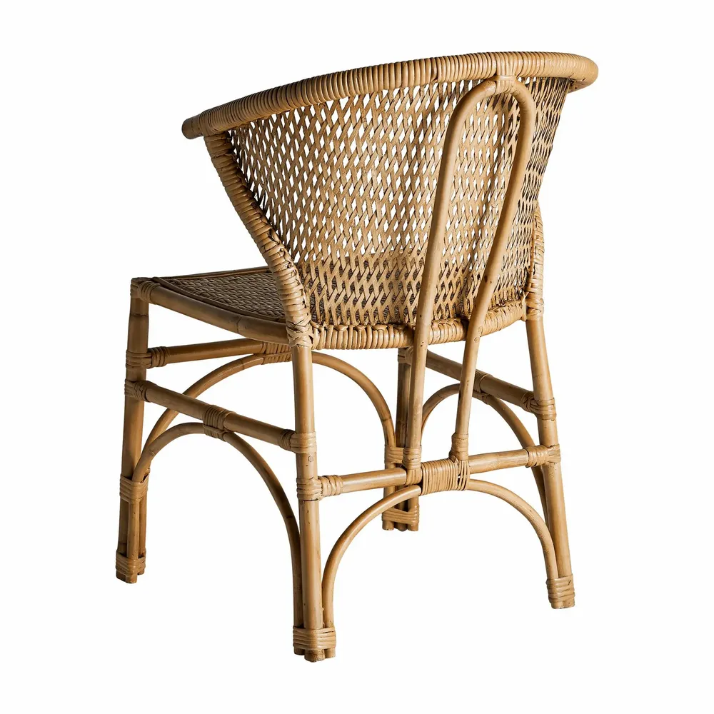 Chairs - Brown rattan chair 53x53x82 cm - VICAL