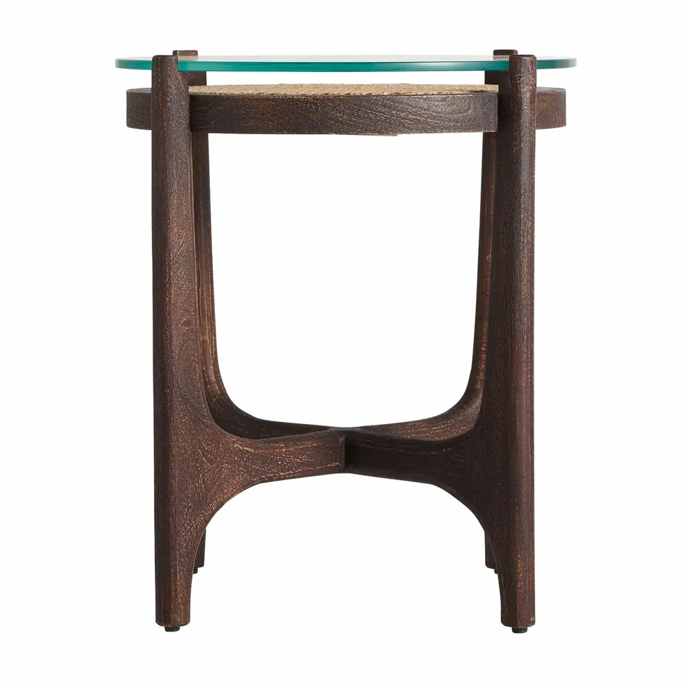 Other tables - Brown mango wood coffee table 46x46x56 cm - VICAL