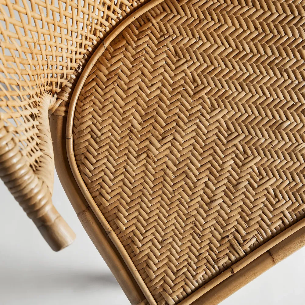 Chairs - Brown rattan chair 53x53x82 cm - VICAL