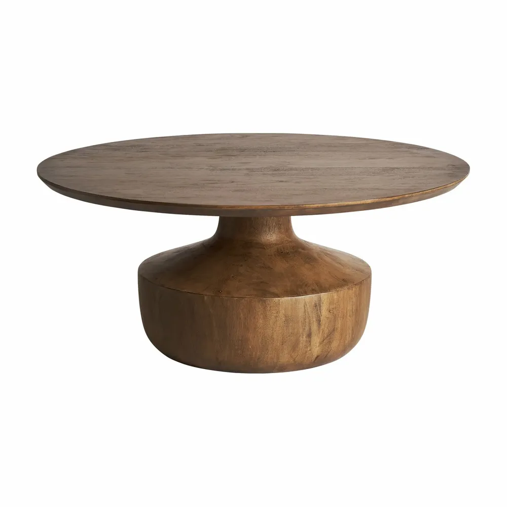 Tables basses - Table basse en bois de mangue marron 90x90x41 cm - VICAL