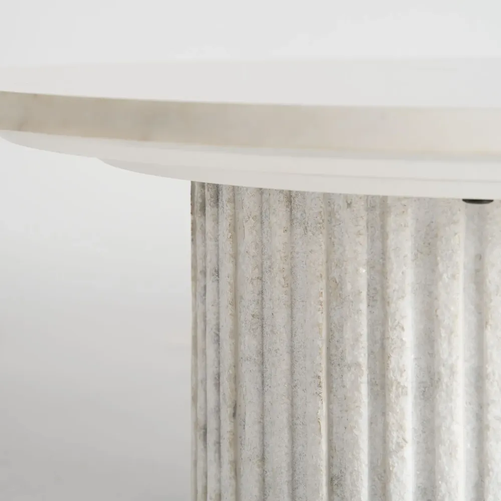 Coffee tables - White marble coffee table 80x80x42 cm - VICAL