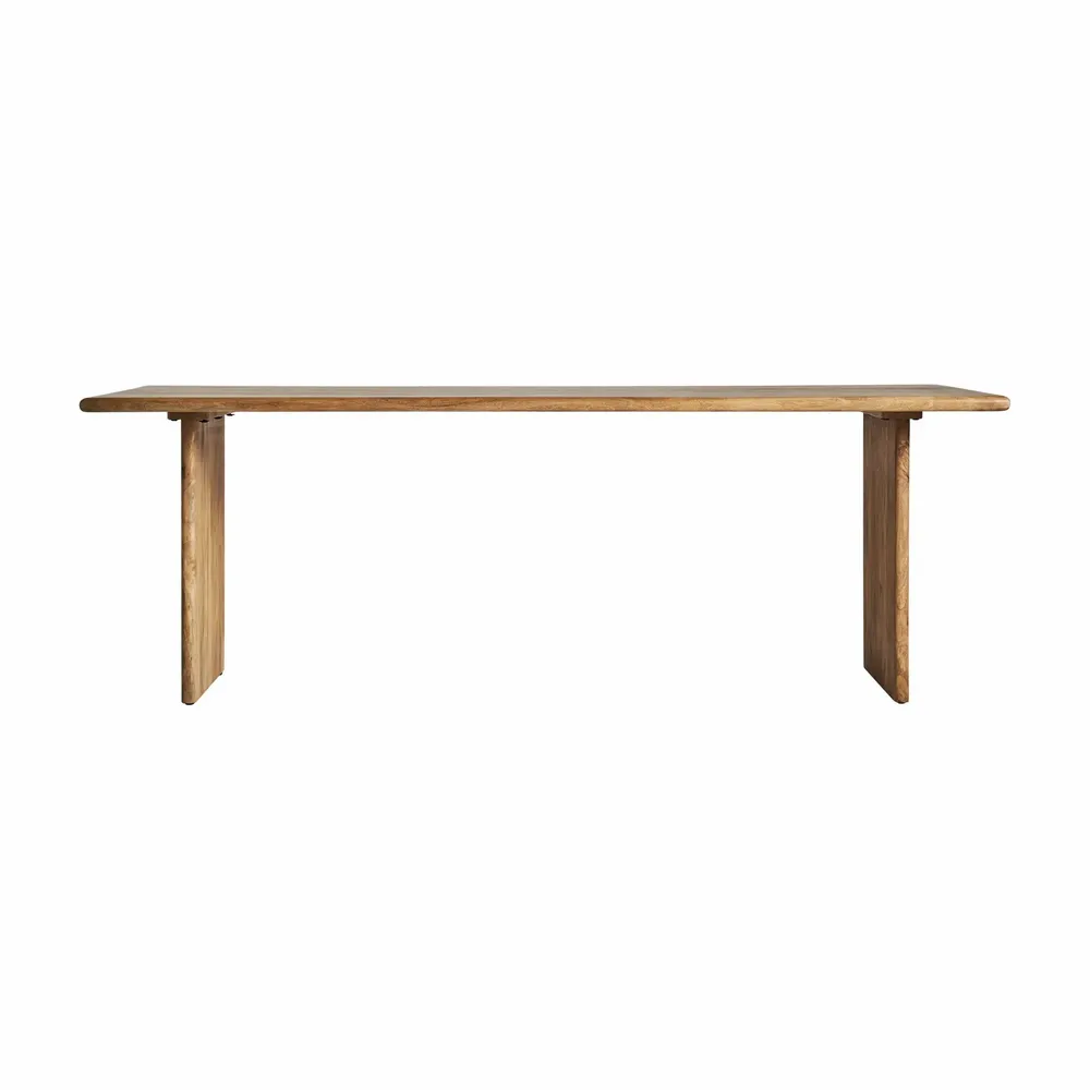 Dining Tables - Brown mango wood living room table 220x100x76 cm - VICAL