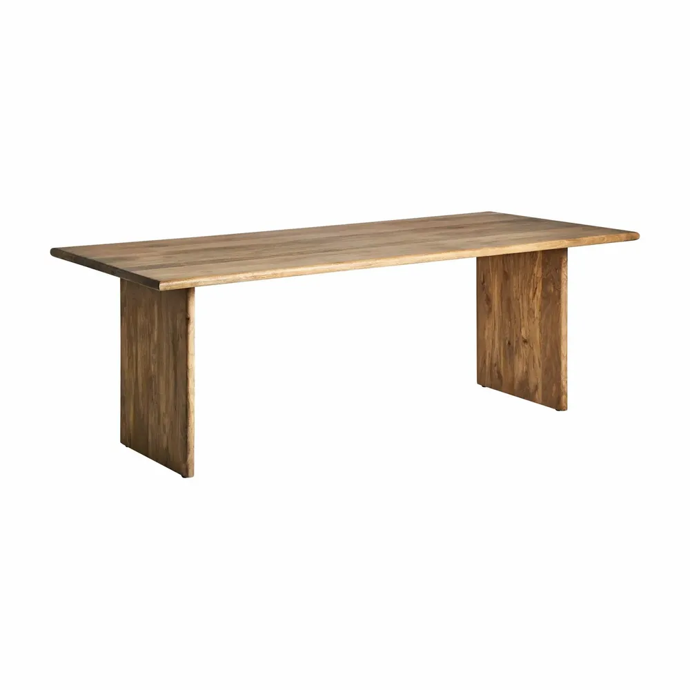 Dining Tables - Brown mango wood living room table 220x100x76 cm - VICAL