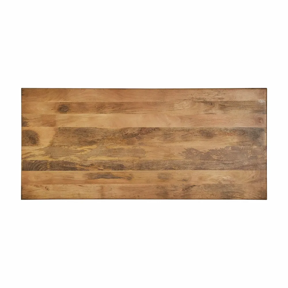 Dining Tables - Brown mango wood living room table 220x100x76 cm - VICAL