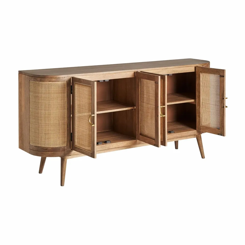 Buffets - Buffet en bois de mangue marron 175x40x85 cm - VICAL