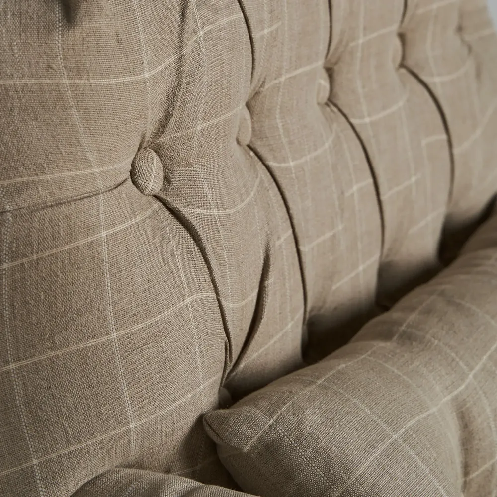 Armchairs - Beige mango wood armchair 73x80x95 cm - VICAL