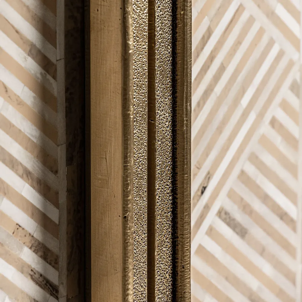 Wardrobe - Brown mango wood cabinet 100x40x140 cm - VICAL