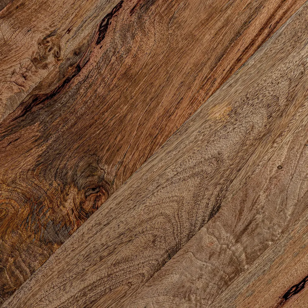 Coffee tables - Brown mango wood coffee table 96x96x33 cm - VICAL