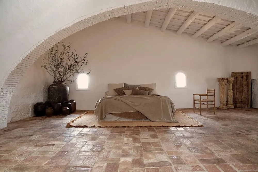 Decorative objects - Brown teak wood column 32x32x128 cm - VICAL