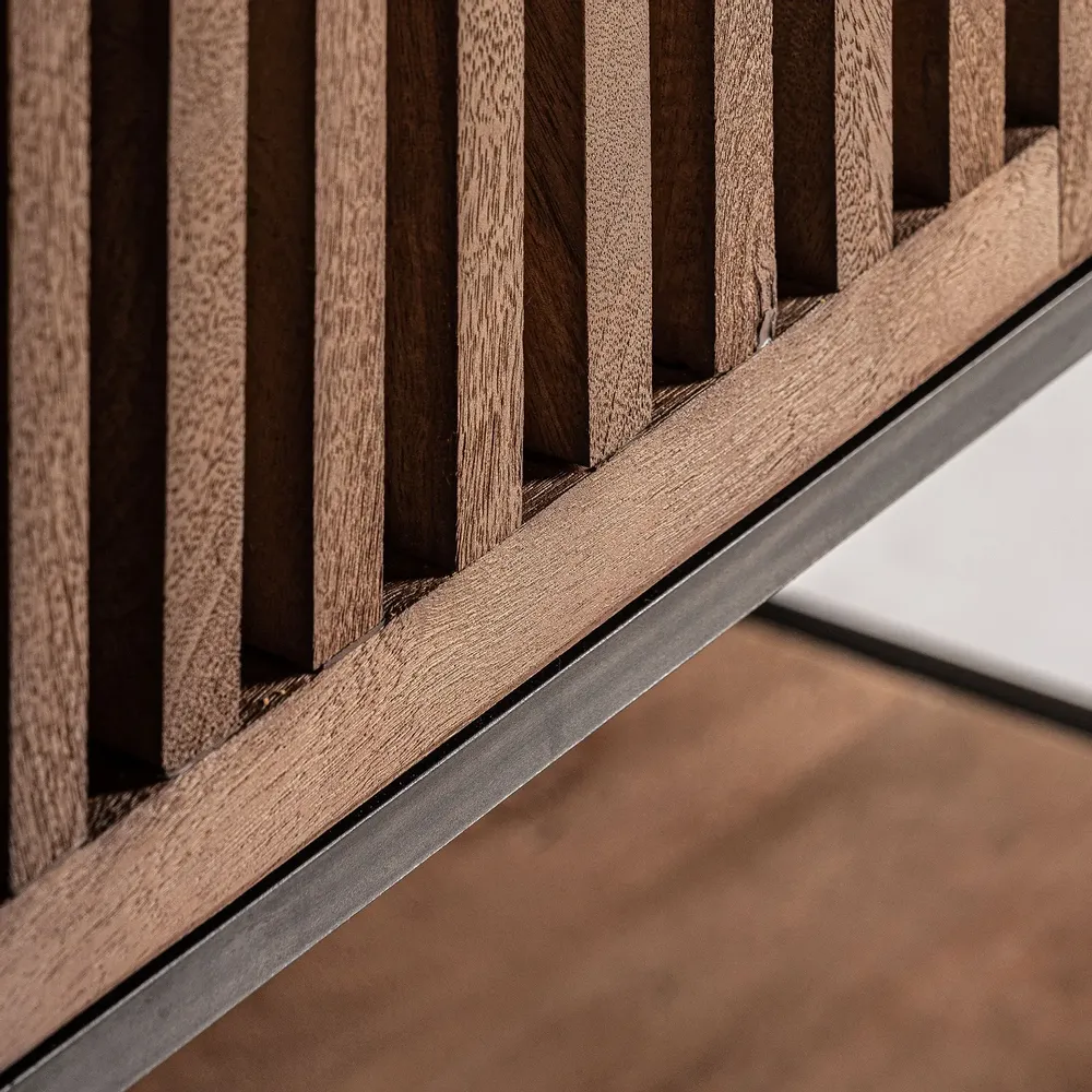 Armoires - Armoire en bois de mangue noir 90x45x195 cm - VICAL