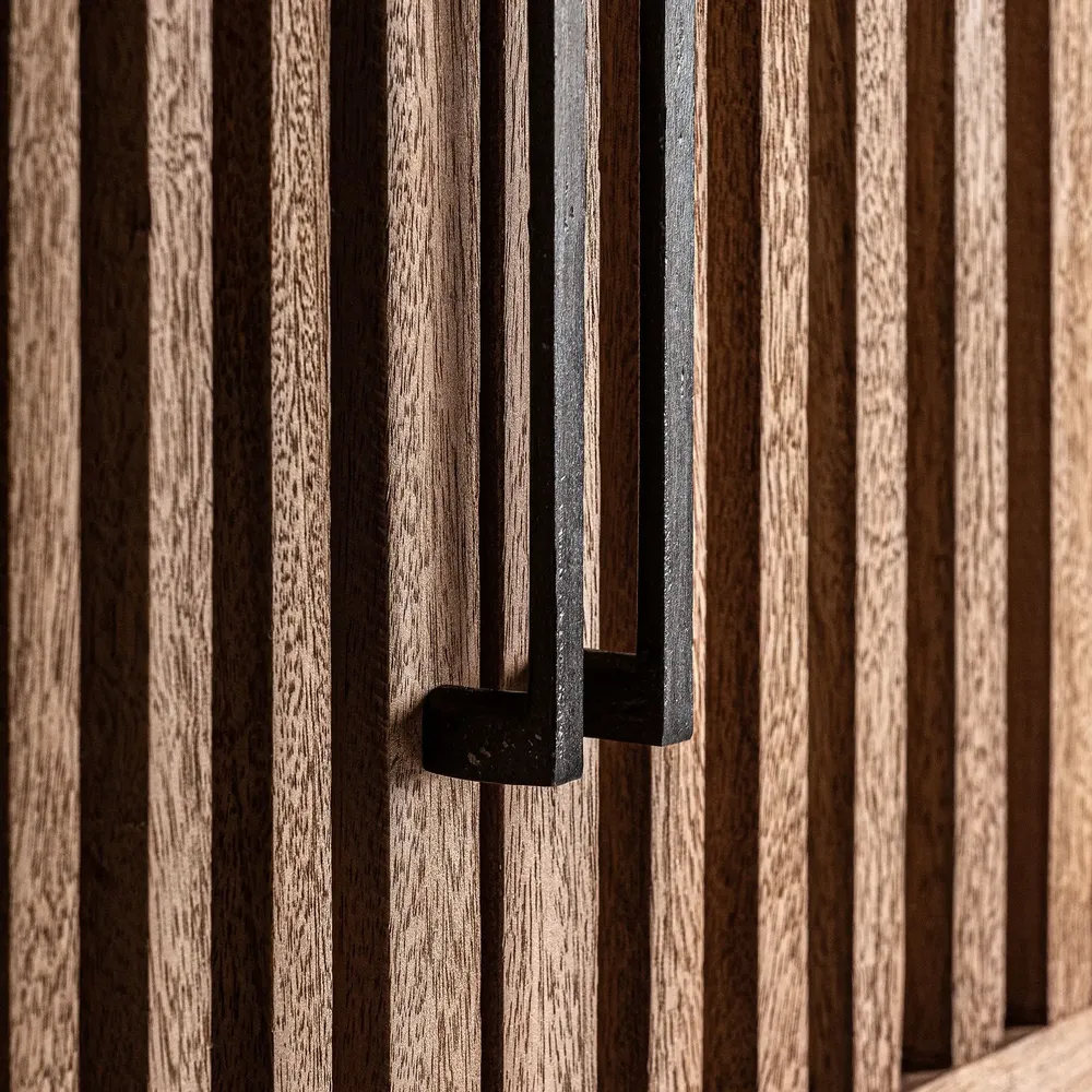 Armoires - Armoire en bois de mangue noir 90x45x195 cm - VICAL