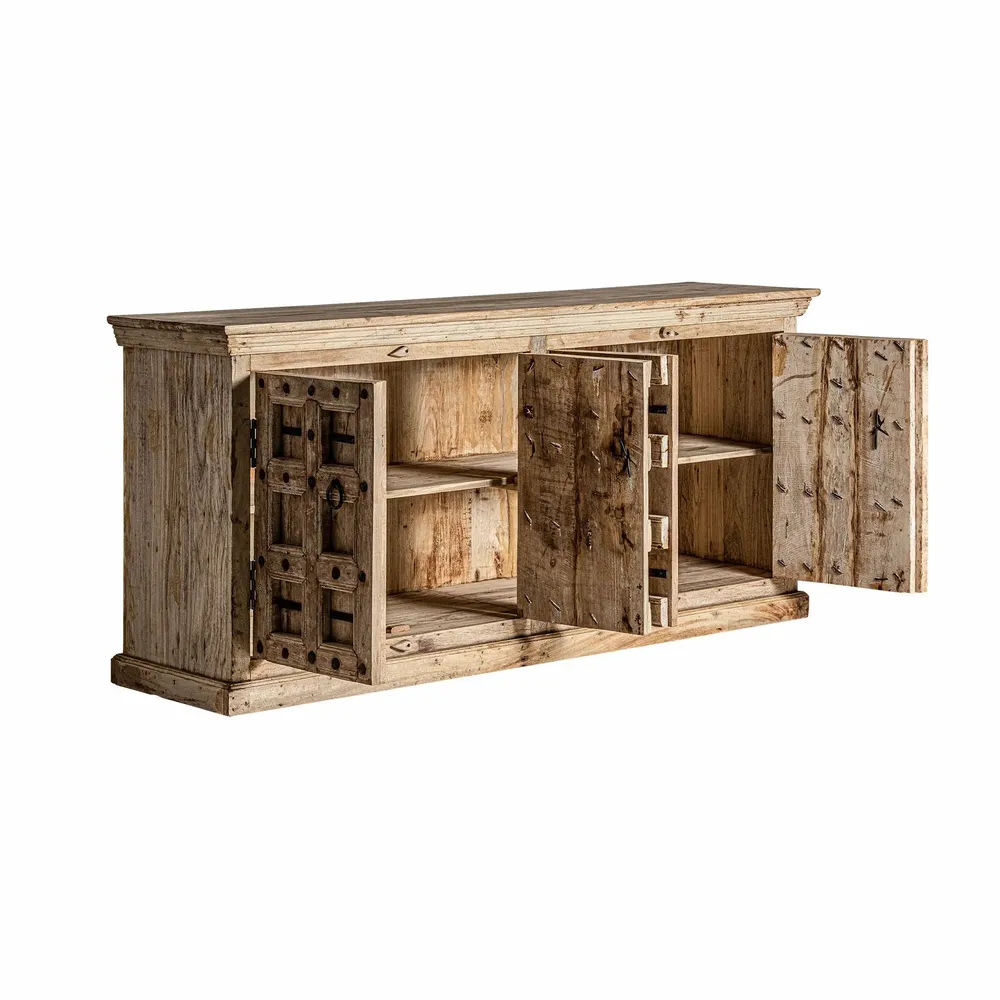 Buffets - Buffet en bois de mangue marron 219x59x102 cm - VICAL