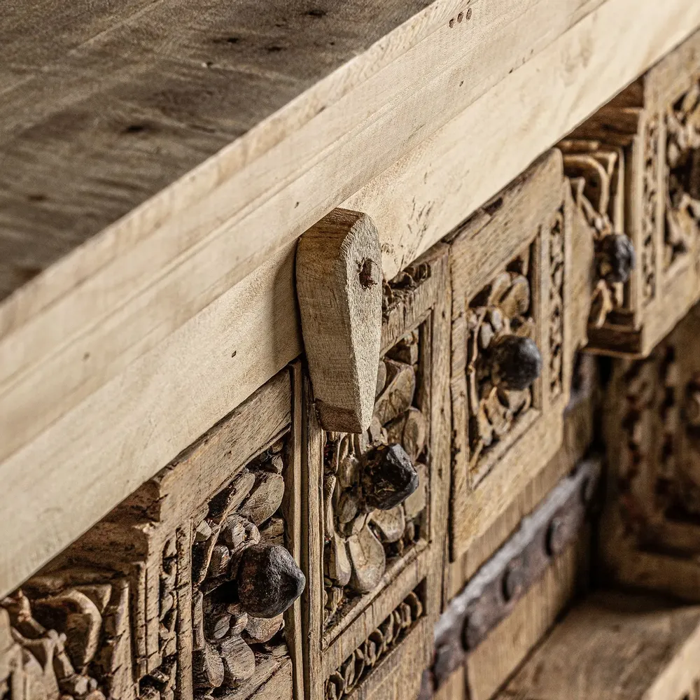 Buffets - Buffet en bois de mangue marron 116x58x89 cm - VICAL