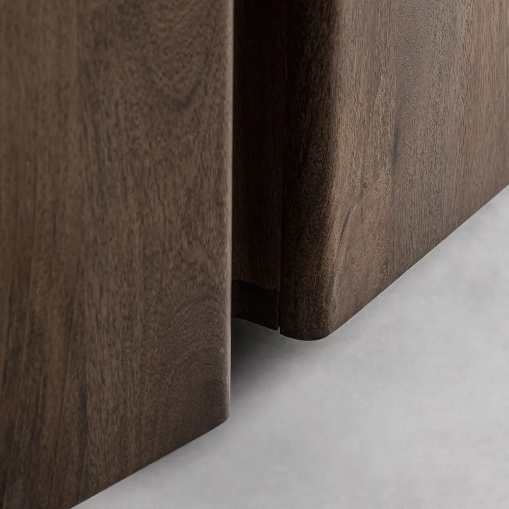 Buffets - Buffet en bois de mangue blanc 160x45x75 cm - VICAL