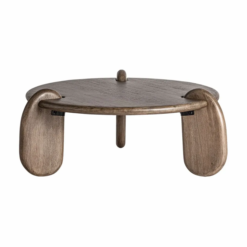Tables basses - Table basse en bois de mangue marron 100x100x40 cm - VICAL