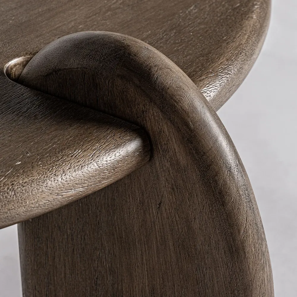 Tables basses - Table basse en bois de mangue marron 100x100x40 cm - VICAL