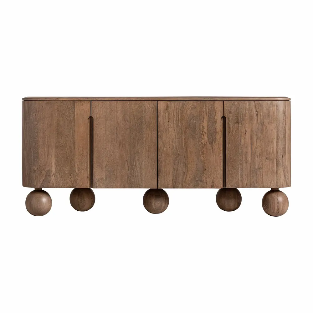 Buffets - Buffet en bois de mangue marron 180x40x81 cm - VICAL