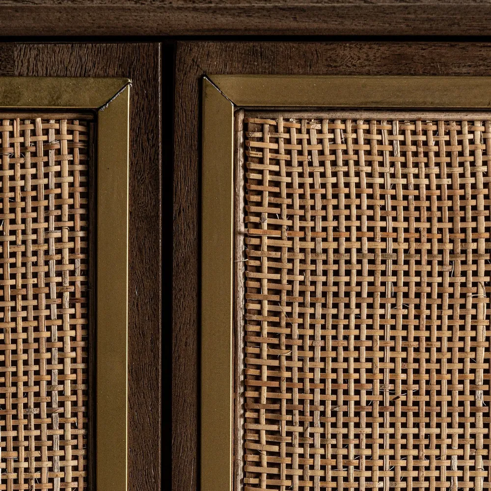 Buffets - Buffet en bois de mangue marron 160x40x84 cm - VICAL