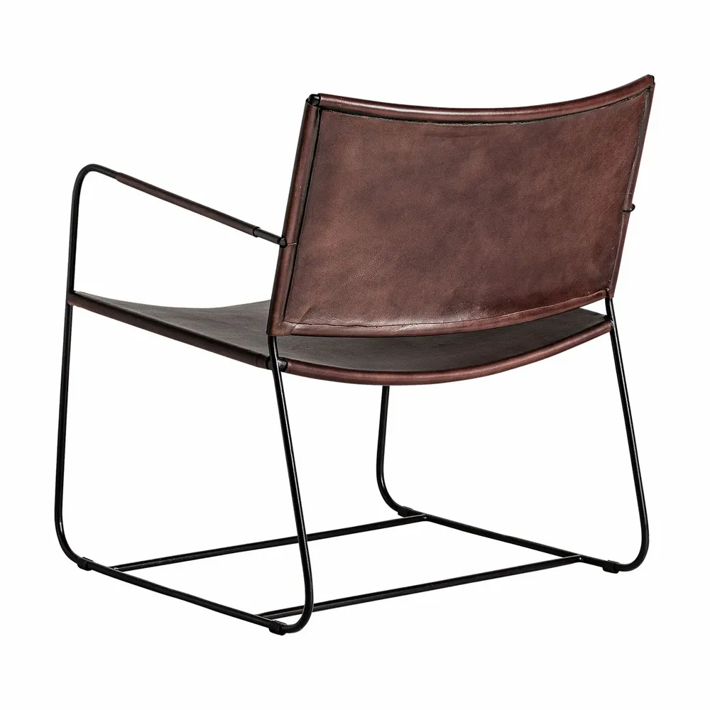 Fauteuils - Fauteuil en fer marron 62x68x73 cm - VICAL