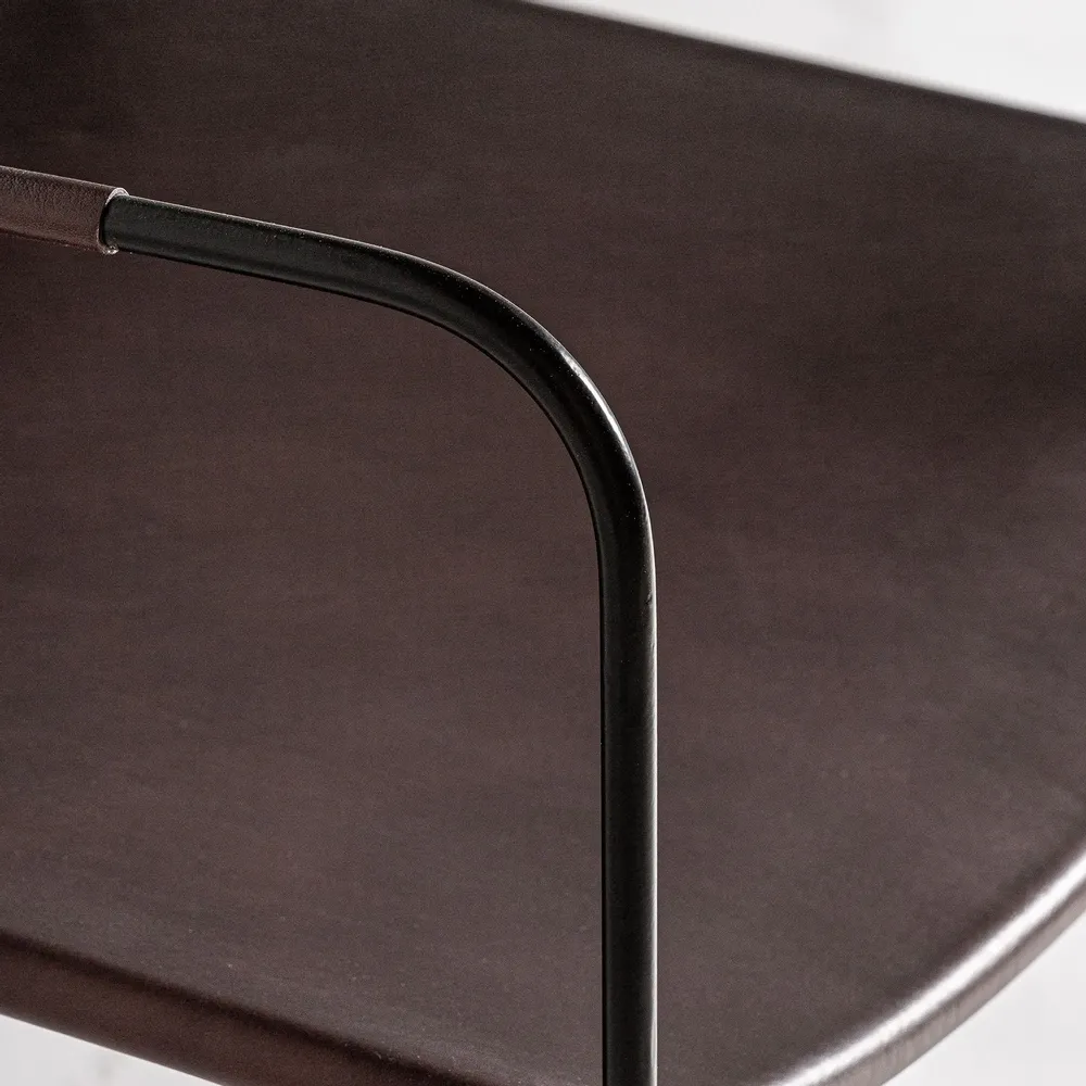 Fauteuils - Fauteuil en fer marron 62x68x73 cm - VICAL