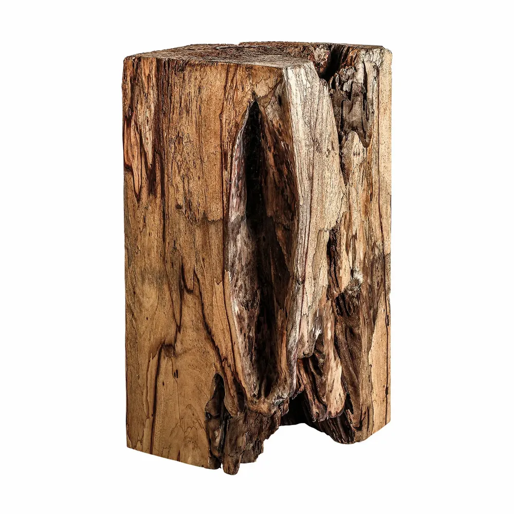 Autres tables  - Table basse en bois de suar marron 41x41x80 cm - VICAL